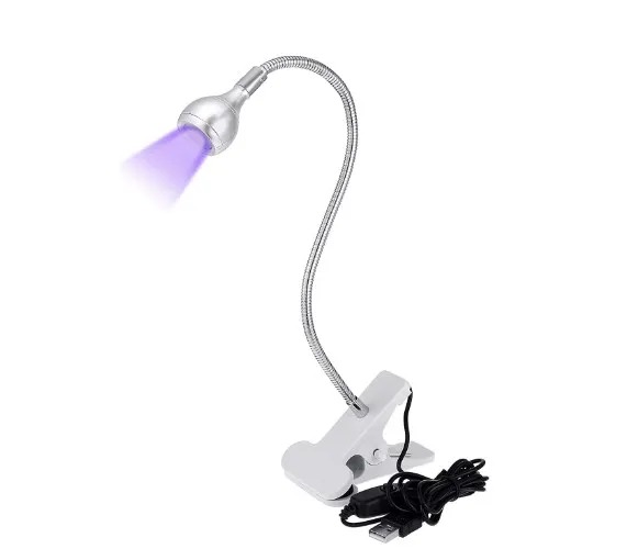 LUMINARIA COM PREGADOR DE MESA BRANCO