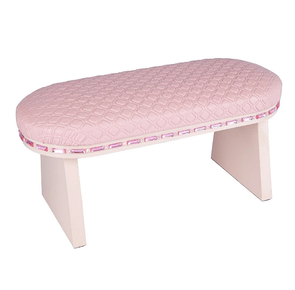 APOIO DE MAO MDF PRIME STRASS ROSA