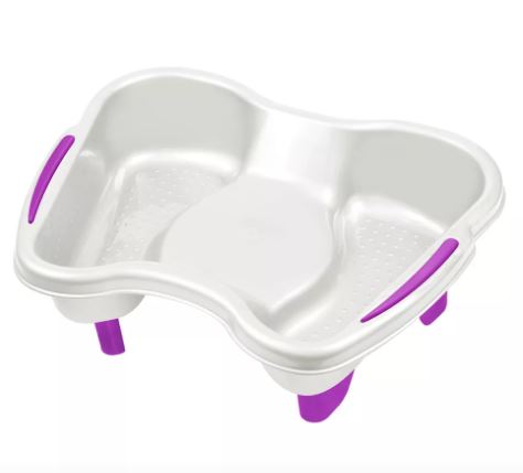 BACIA COM PEDESTAL PARA PEDICURE BRANCA SANTA CLARA