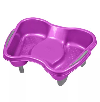BACIA COM PEDESTAL PARA PEDICURE ROSA SANTA CLARA
