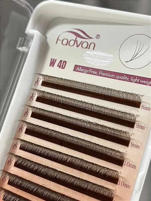 CILIOS MARROM FADVAN W4D 0,07D MIX 8MM AO 14MM