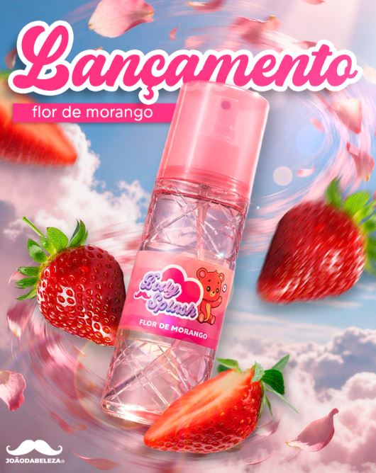 BODY SPLASH FLOR DE MORANGO 200ML - JOAO DA BELEZA