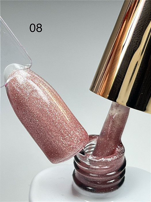ESMALTE EM GEL MAGNÉTICO COLEÇÃO ROSE LOVE Nº08 - 10ML DAFU