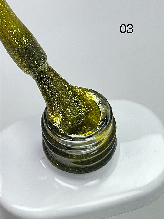 ESMALTE EM GEL MAGNÉTICO COLEÇÃO GOLDEN Nº03 - 10ML DAFU
