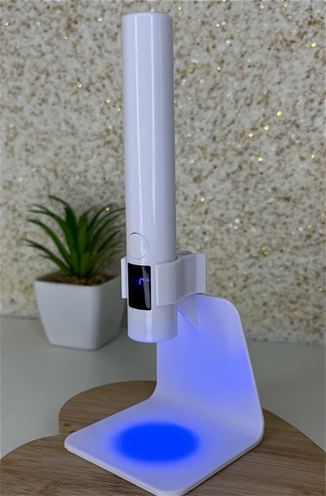 LANTERNA UV C/ SUPORTE FIXO PORTATIL BRANCA
