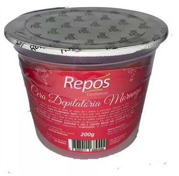 CERA REPOS DEPILATORIA EM POTE MORANGO 200G
