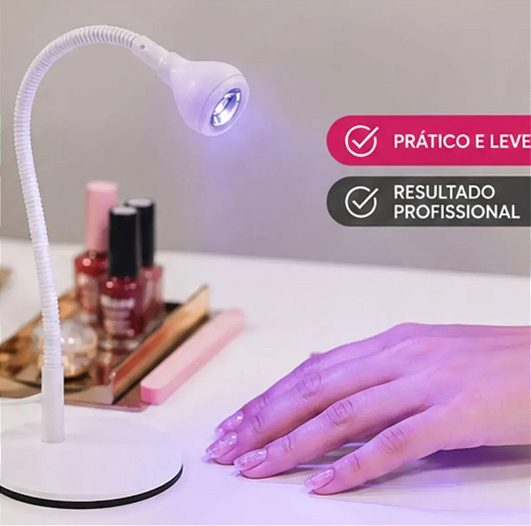 LUMINARIA SECA GEL BRANCA COM BASE BRANCA - KAISA