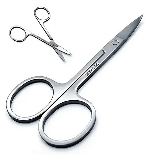 TESOURA PARA SOBRANCELHAS INOX PLIN