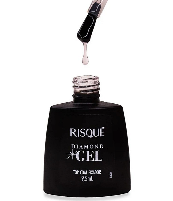 ESMALTE RISQUE DIAMOND GEL TOP COAT FIXADOR 9,5ML