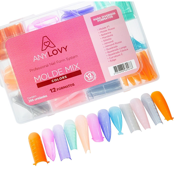 MOLDE MIX COLORS 288 UN FORMATOS ANYLOVY