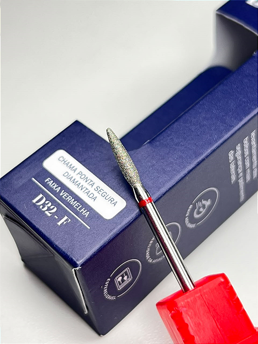 BROCA DIAMANTADA PONTA SEGURA D32-F - CHAMA - VERMELHA BLUWE
