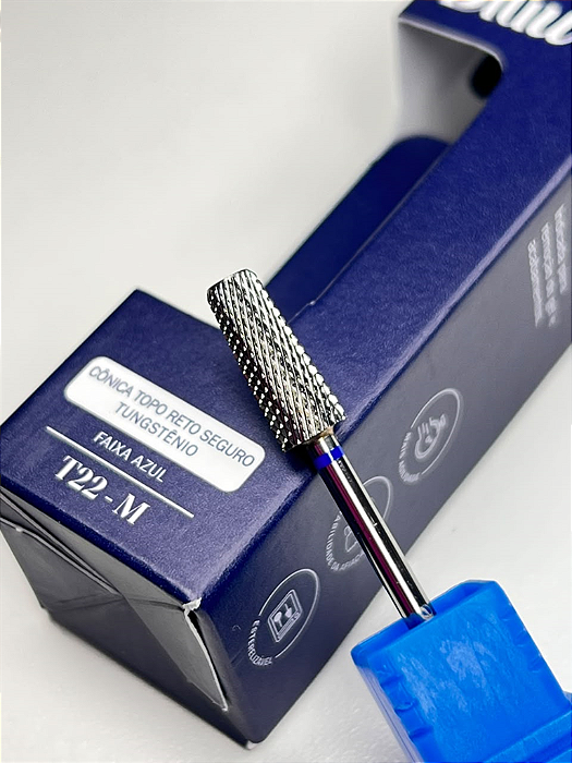 BROCA TUNGSTENIO CONICA TOPO RETO SEGURO T22-M - AZUL BLUWE