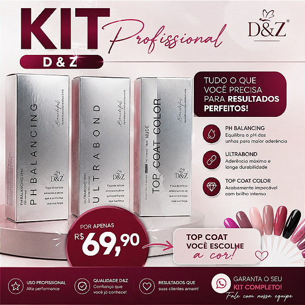KIT PROFISSIONAL D&Z - PH - ULTRABOND - TOP COAT