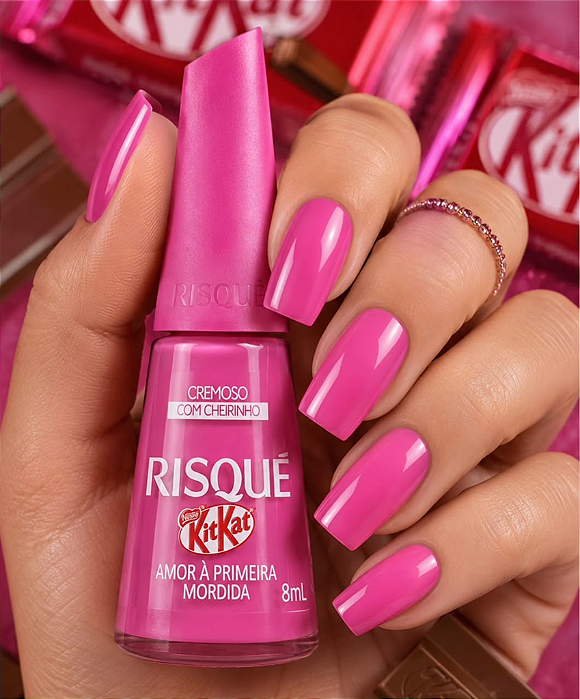 ESMALTE RISQUE KITKAT AMOR A PRIMEIRA MORDIDA 8ML
