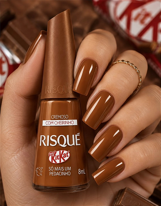 ESMALTE RISQUE KITKAT SO MAIS UM PEDACINHO 8ML