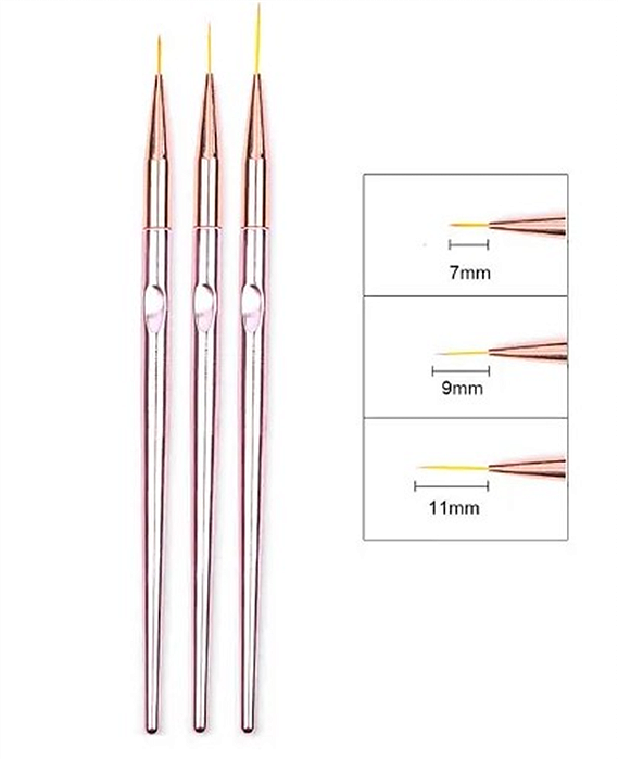 KIT 3 PINCEL FINISIMO KAISA ROSE
