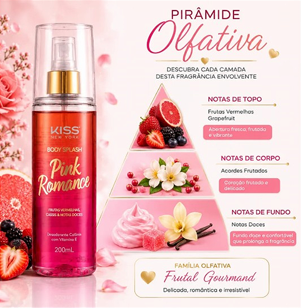 BODY SPLASH KISS PINK ROMANCE 200 ML