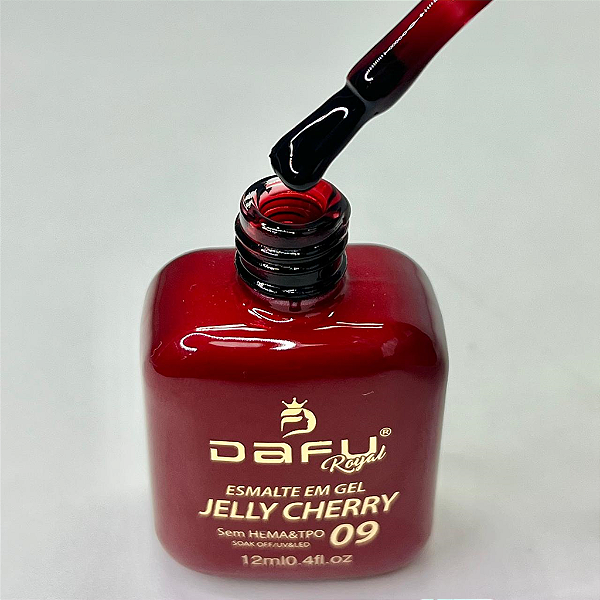 ESMALTES EM GEL DAFU COLEÇÃO JELLY CHERRY N°09
