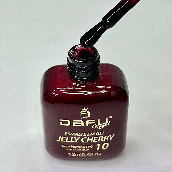 ESMALTES EM GEL DAFU COLEÇÃO JELLY CHERRY N°10