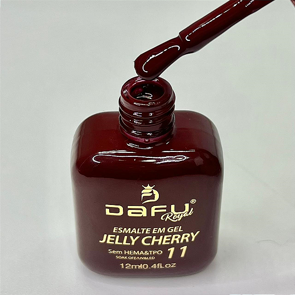 ESMALTES EM GEL DAFU COLEÇÃO JELLY CHERRY N°11