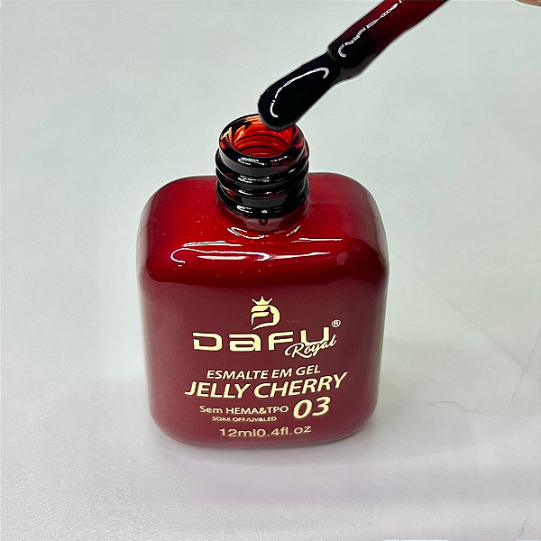 ESMALTES EM GEL DAFU COLEÇÃO JELLY CHERRY N°03
