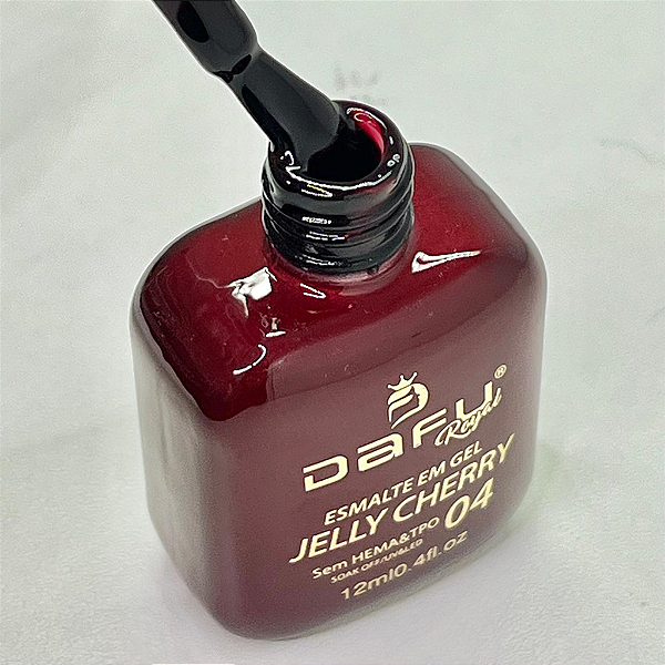 ESMALTES EM GEL DAFU COLEÇÃO JELLY CHERRY N°04