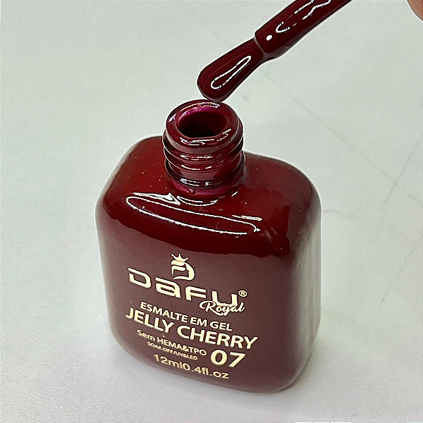 ESMALTES EM GEL DAFU COLEÇÃO JELLY CHERRY N°07