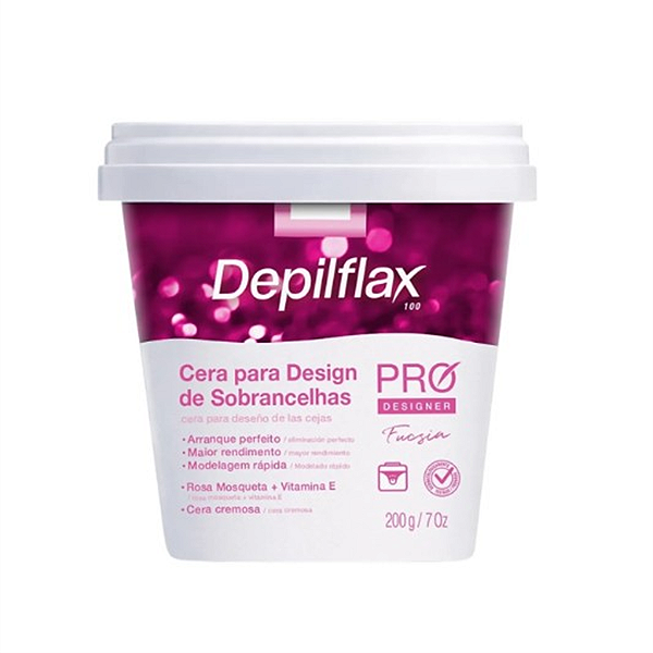 CERA P/ DESIGN DE SOBRANCELHAS DEPILFLAX ROSA