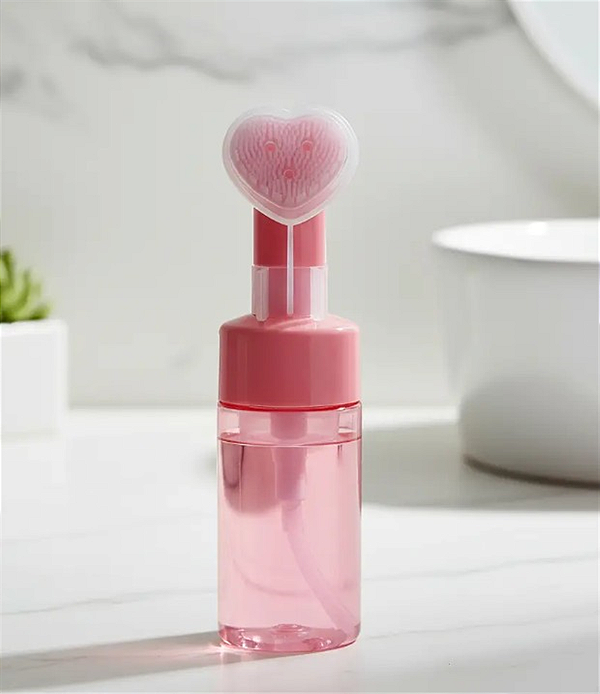 PUMP ESPUMADOR ESCOVA SILICONE CORAÇÃO