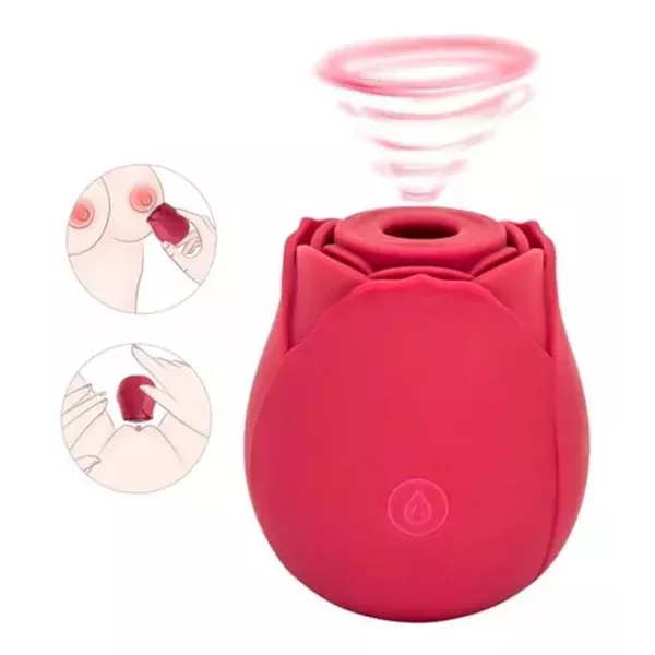 VIBRADOR ROSE | SUGADOR PULSAÇÃO