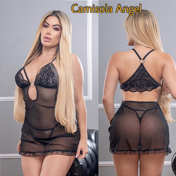 CAMISOLA ANGEL - PRETO