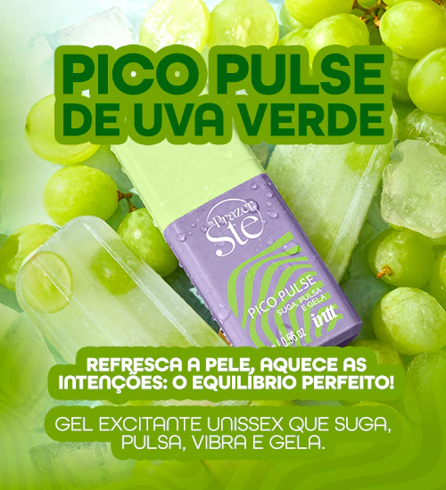 Pico Pulse Uva Verde - Gel Suga e Vibra Extra Forte