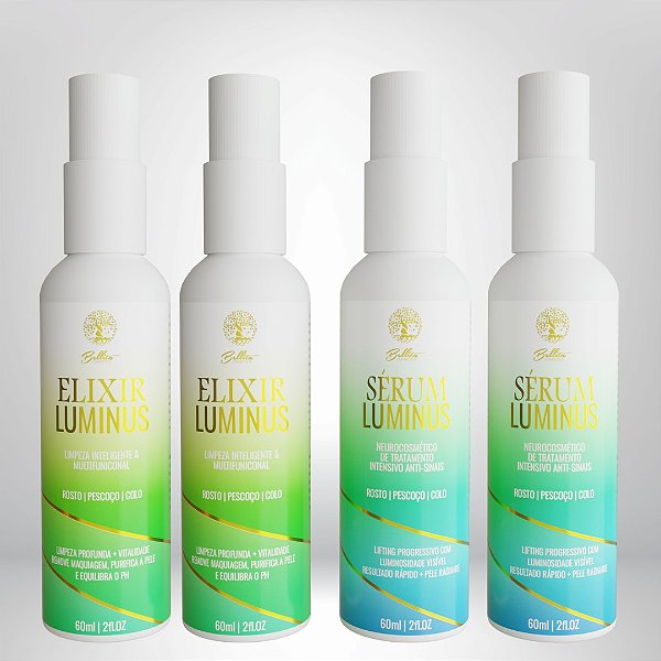 Kit Luminus – Dupla de Séruns + Dupla de Elixires ( Protocolo Completo)