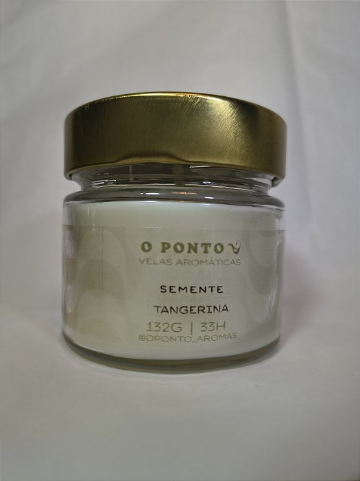 Vela Aromática Semente – Tangerina – O Ponto Aromas