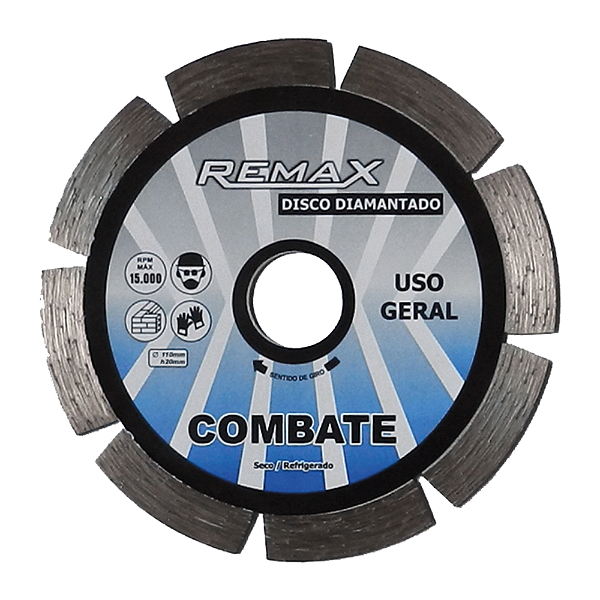 Disco diamantado turbo combate segmentado 110mm REMAX