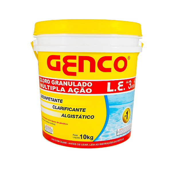 Cloro L.E 3x1 Multipla Ação 10kg GENCO