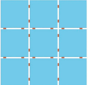 Revestimento Fachada Telada Azul Piscina 10x10 (CX 2,07M) CERAL