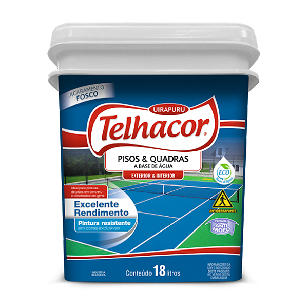 Acabamento Fosco Piso 18L Cinza Médio TELHACOR