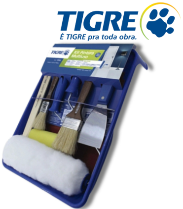 Kit p/ Pintura Multiuso (10 PEÇAS) (1510) TIGRE