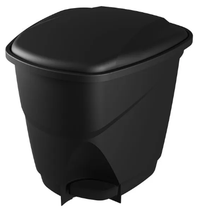 Lixeira Ecológica c/ Pedal (LP1*PR1) Preto ASTRA15