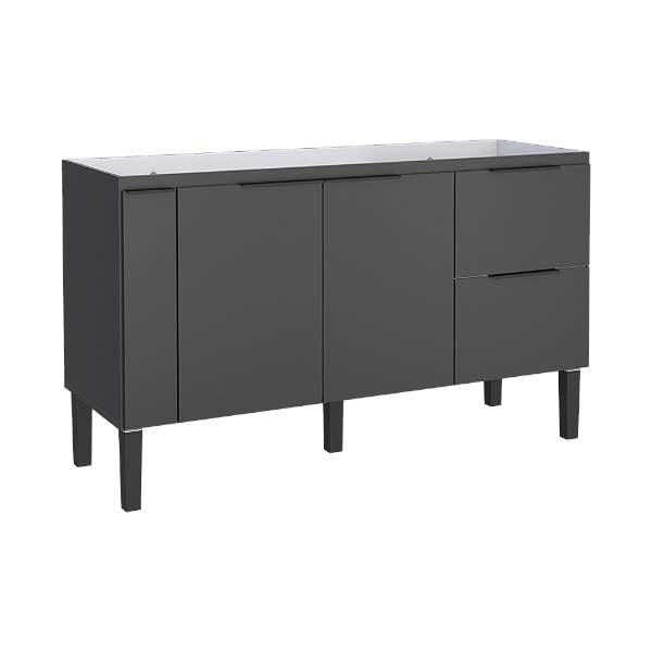 Cozimax - Gabinete Cisne 1,50m Preto em Madeira