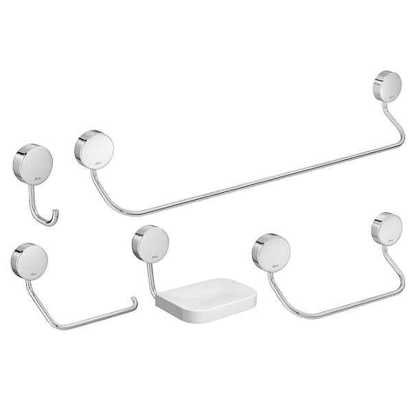 Deca Kit de Acessórios 5 peças Net Cromado 2000.c01