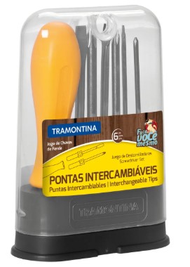 Jogo de Chave de Fenda e Philips - 6 peças - Tramontina