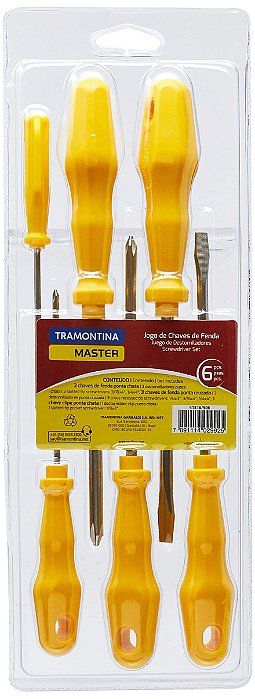 Jogo de Chaves de Fenda - 6 Peças - Tramontina