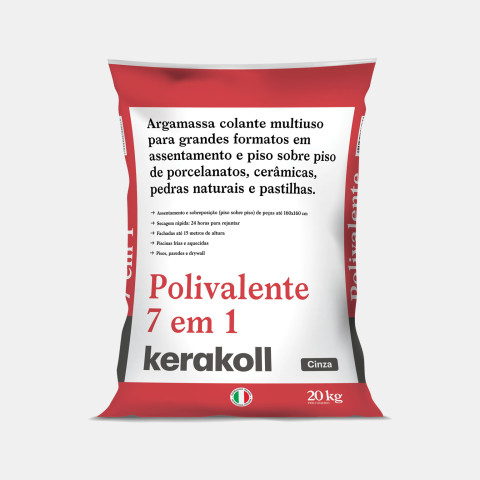 Argamassa Polivalente 7 em 1 Cinza - 20 kg - Kerakoll