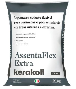 KERAKOLL ARG (AC2) ASSENTAFLEX EXTRA CINZA 20KG.