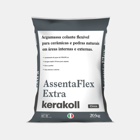 Argamassa Assentaflex Extra Cinza Ac2 - 20kg - Kerakoll