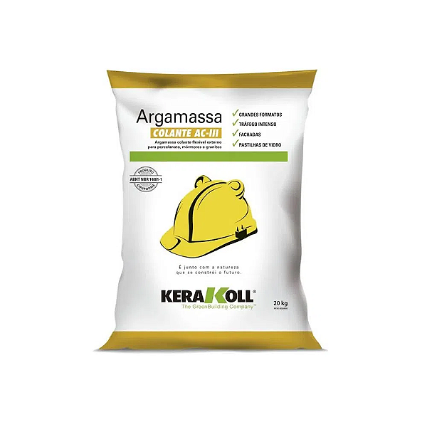 Argamassa super resistente branca 20kgs AC3 - KERAKOLL