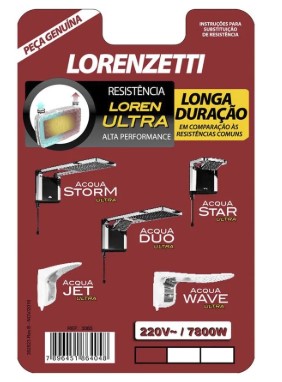 LORENZETTI RESIST. (3065-B) 220/7800 (7589120)