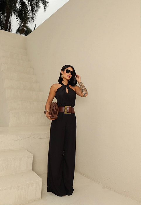 Conjunto Elegante de Calça e Blusa